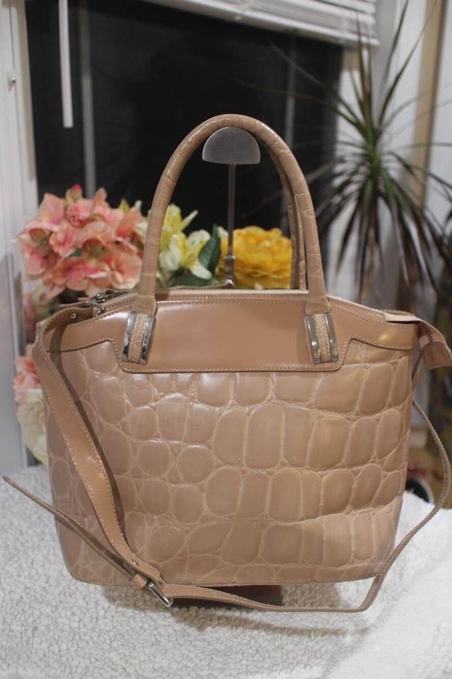 Nicoli 'Eleganza' Designer Italian Leather Tote Bag PURSE (pu170